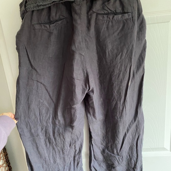 Caslon Cropped Linen Pants - Size M - Picture 5 of 5